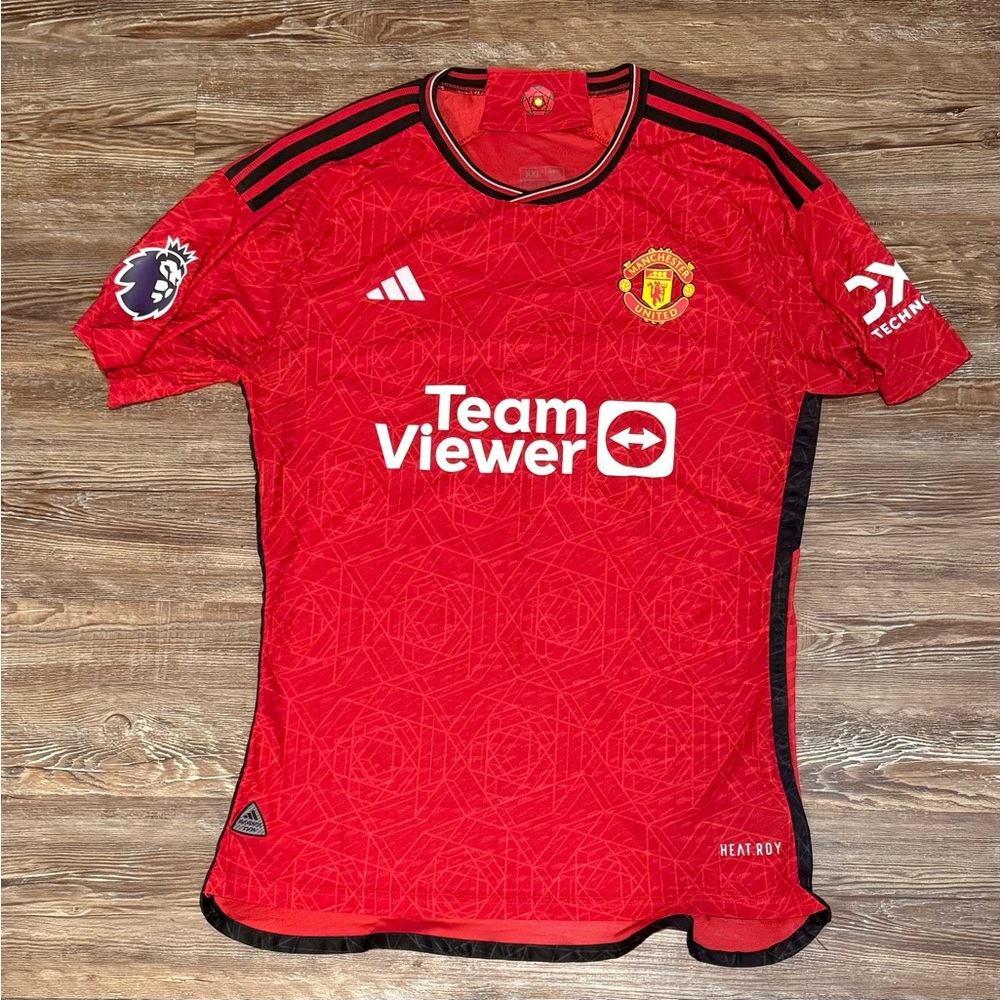 Adidas Red Manchester Soccer Jersey